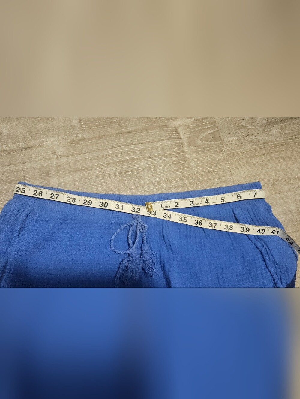 Cloth & Stone Shorts Blue 100% Cotton Gauze Made in USA Lounge Sleep Beach - Picture 7 of 11